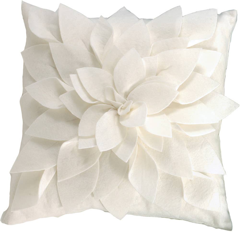 Flower Petal Throw Pillows, 17"