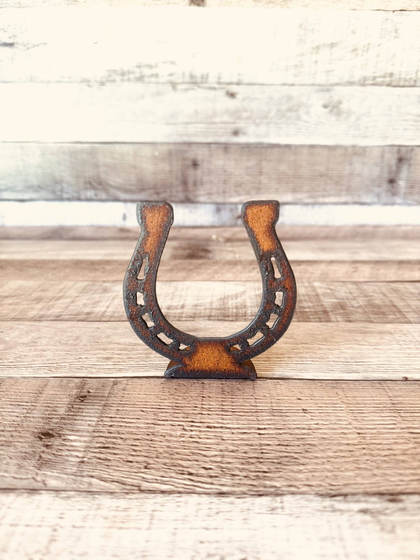 Horseshoe Rustic Metal Figurine
