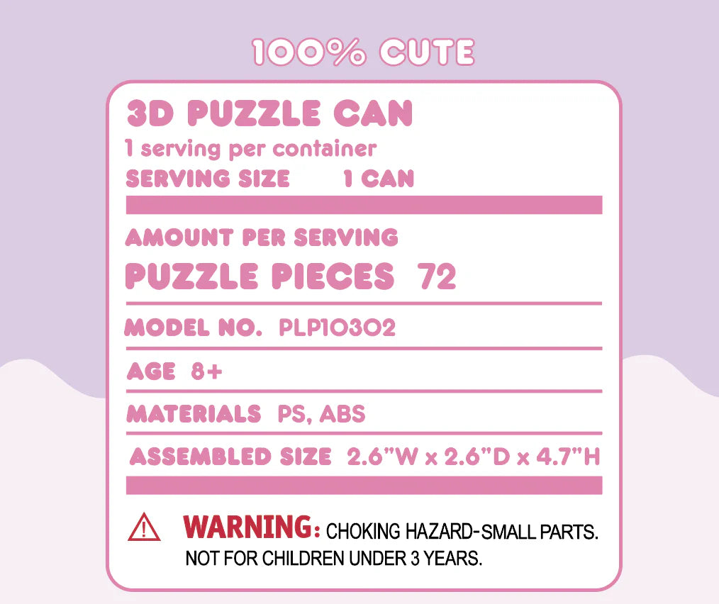 Hello Kitty Soda Pop 3D Puzzle