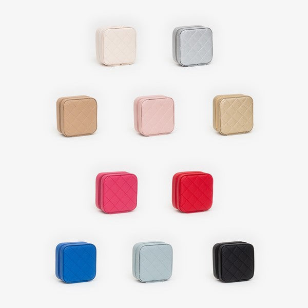 Jewelry Box, Quilted Zip Around Square