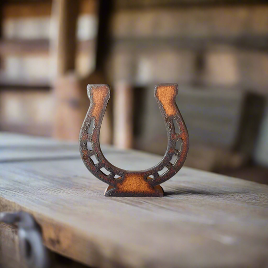 Horseshoe Rustic Metal Figurine