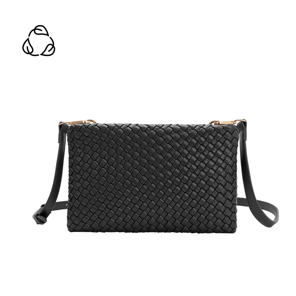 Daisy Vegan Crossbody Bag Black