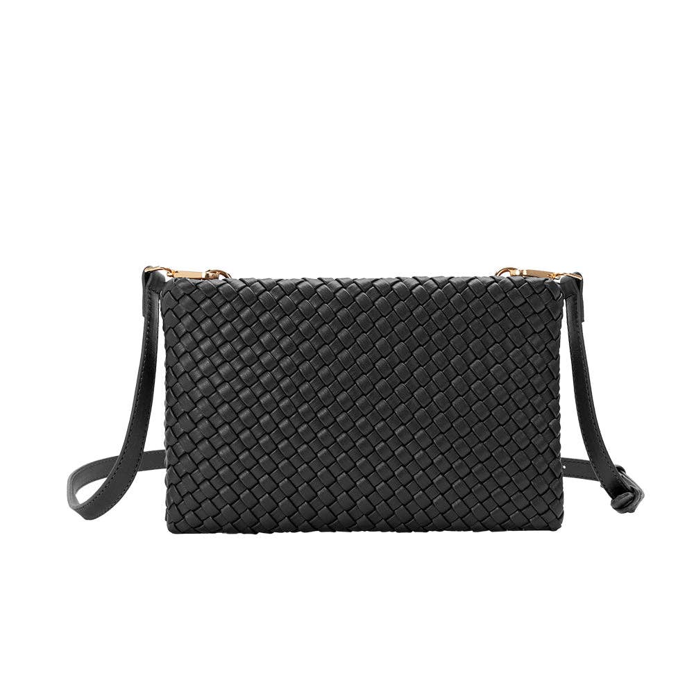Daisy Vegan Crossbody Bag Black