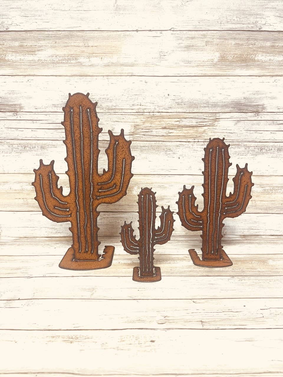 Emporium Cactus Rustic Metal Figure