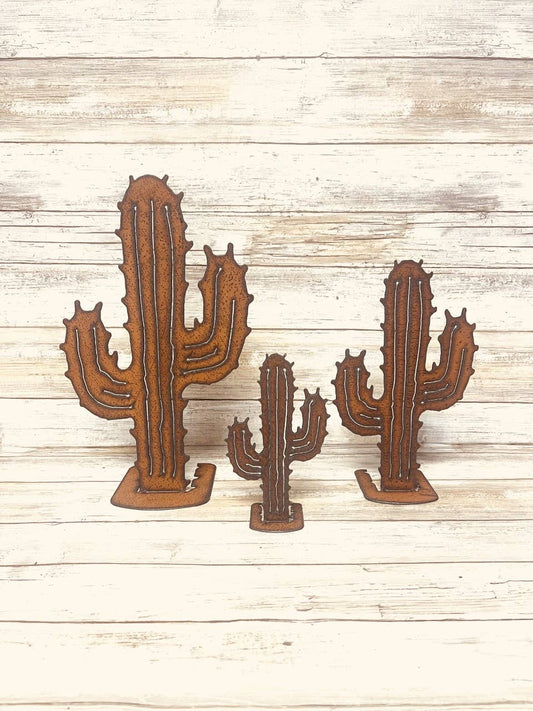 Emporium Cactus Rustic Metal Figure