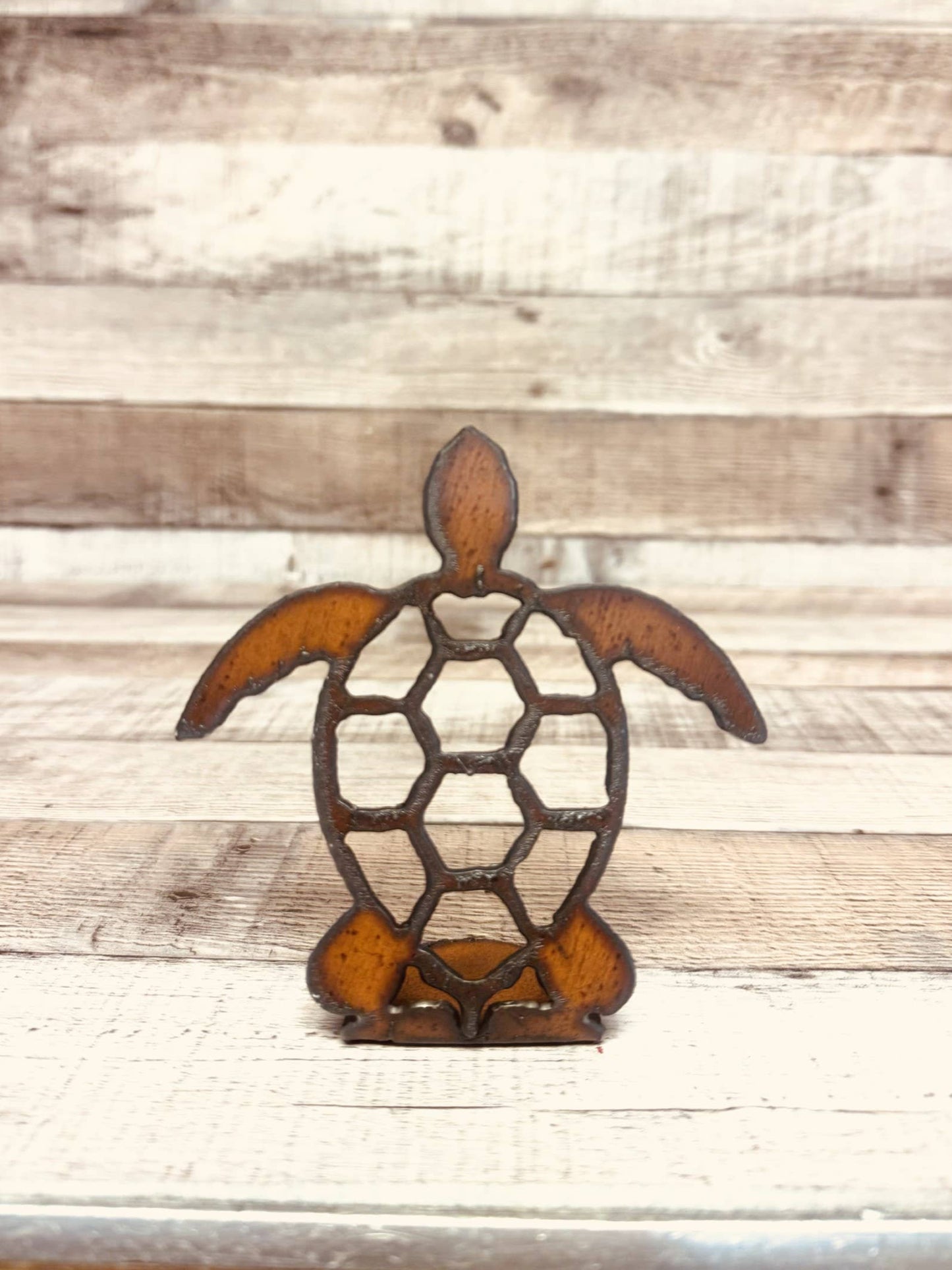 Sea Turtle Rustic Figurine