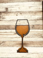 Wine Glass Rustic Metal