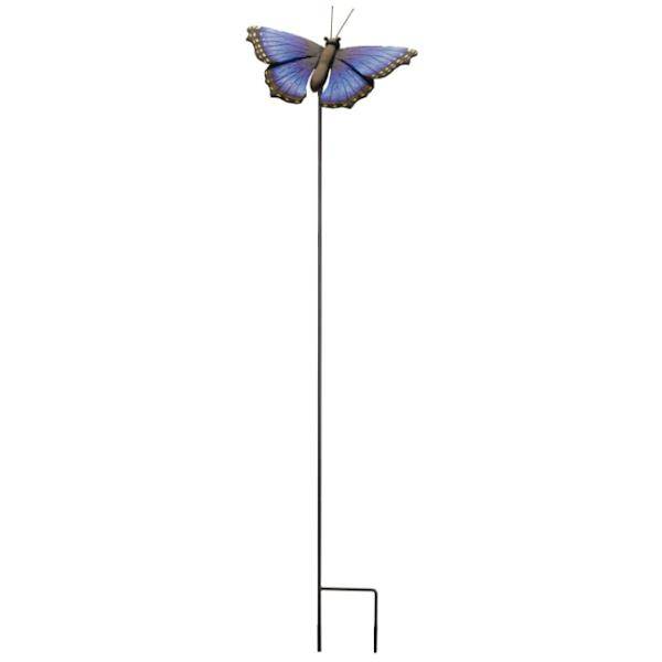 Butterfly Garden Stake - Blue Morpho