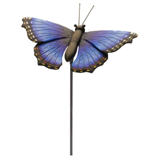 Butterfly Garden Stake - Blue Morpho