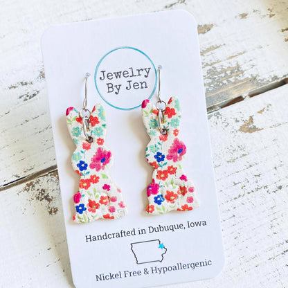 Bunny Earrings: Daydream Floral