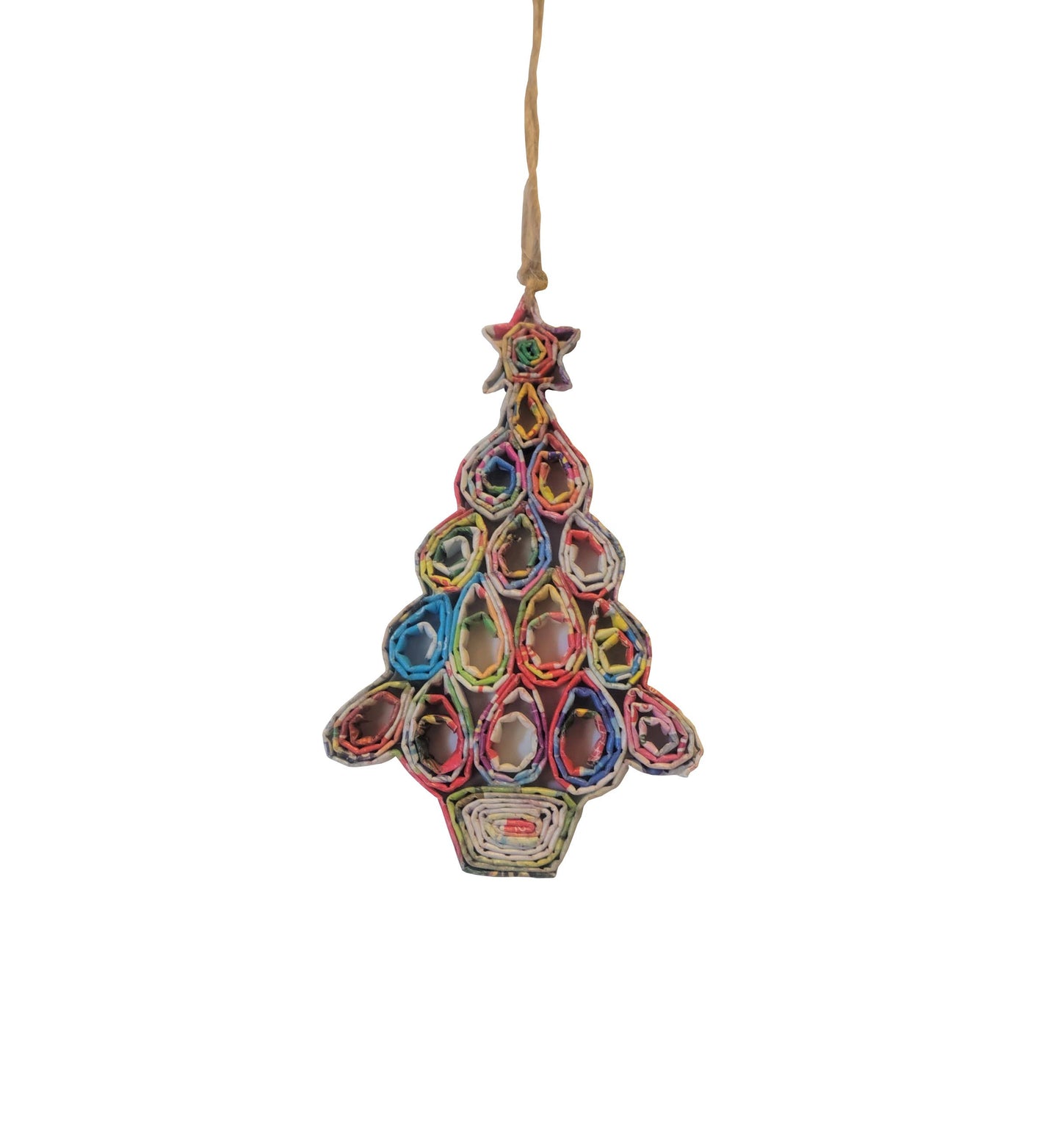 Christmas Tree Ornament - Recycled Paper