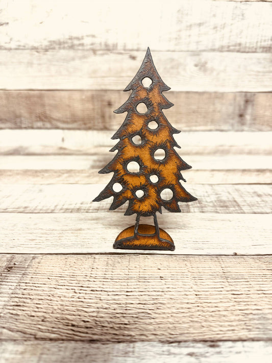 Christmas Tree Rustic Metal