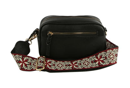 Crossbody Boho Bag with Guitar Strap