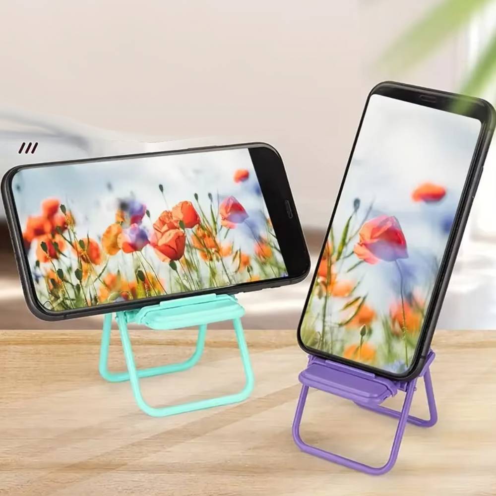 Mini Folding Chair Smartphone Stand