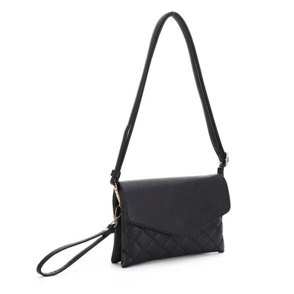 Mariah Quilted Envelope Crossbody Bag