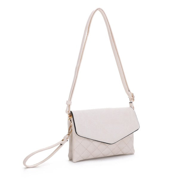 Mariah Quilted Envelope Crossbody Bag