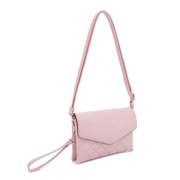 Mariah Quilted Envelope Crossbody Bag