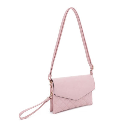 Mariah Quilted Envelope Crossbody Bag