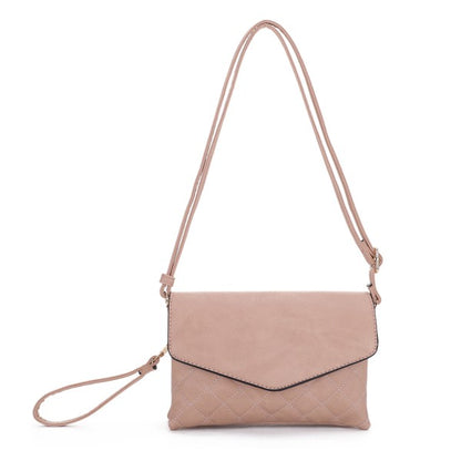 Mariah Quilted Envelope Crossbody Bag