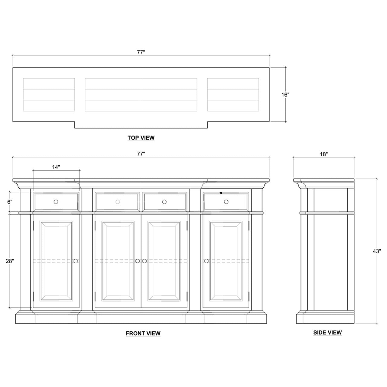 Genoa Sideboard Large