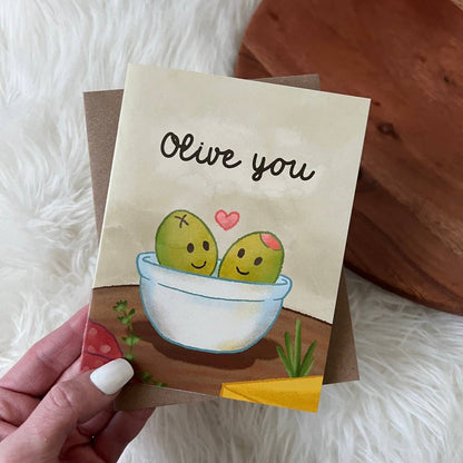 Olive You, Greeting Card