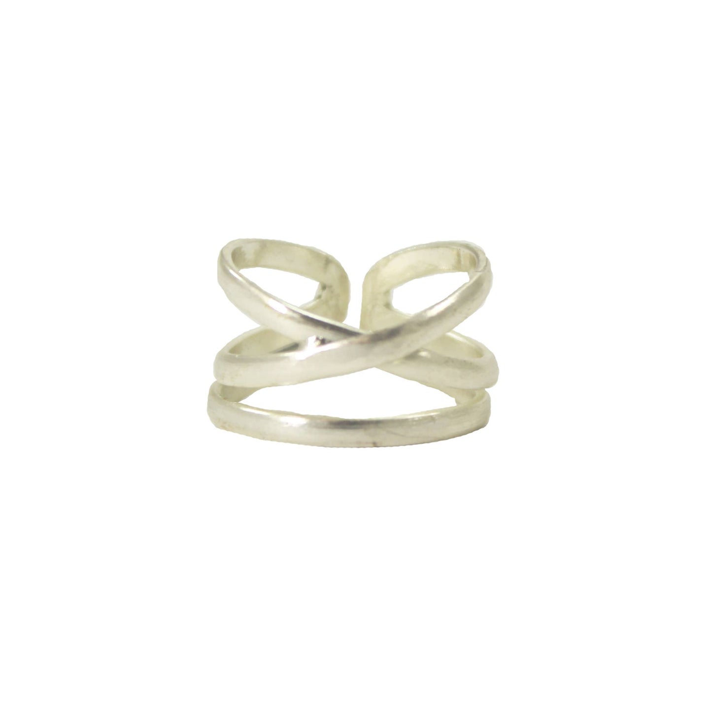 Linear X Ring - Silver