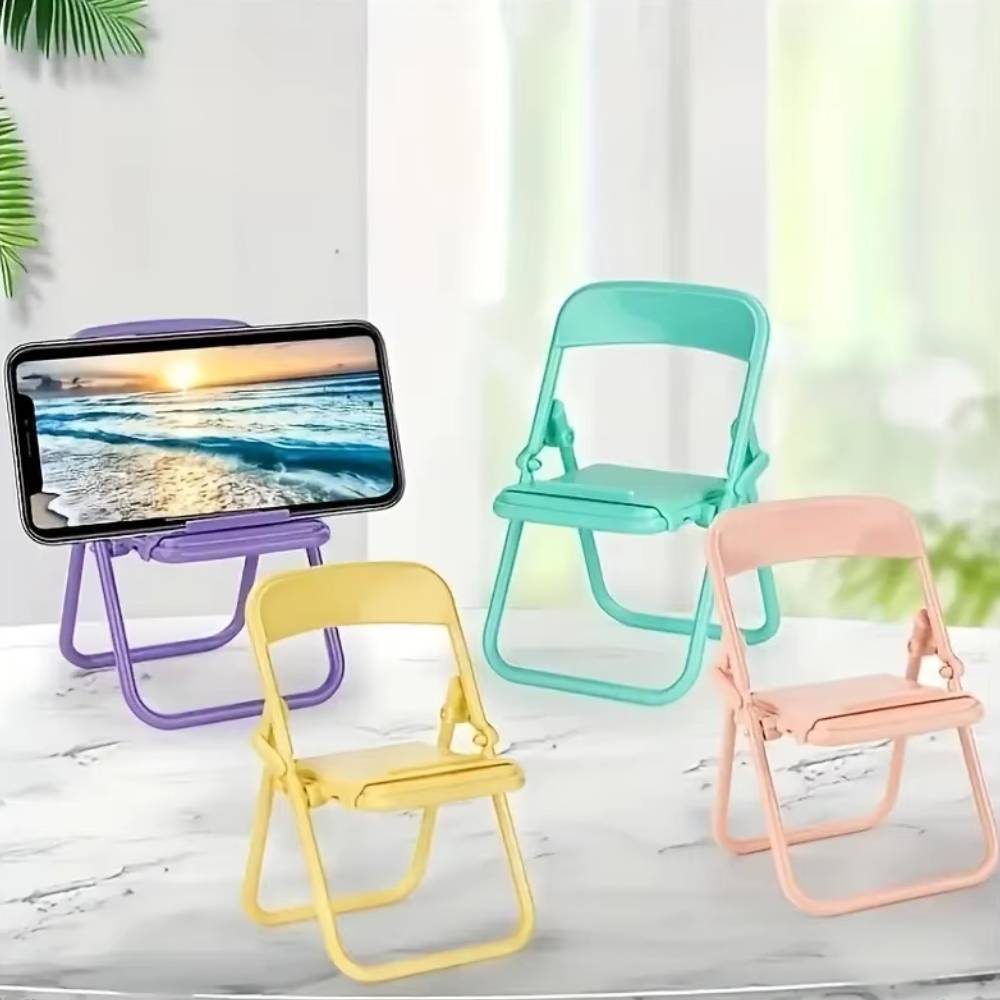 Mini Folding Chair Smartphone Stand