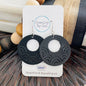 Embossed Medium Rainbow Circle: Black