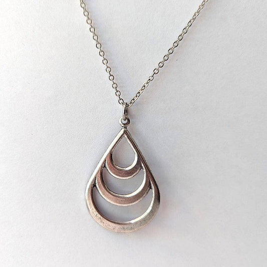 Silver Teardrop Necklace