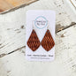 Elegant Teardrop (Small): Copper Braided