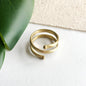 Double Wrap Ring - Gold