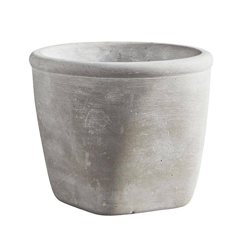 Cement Square Pot, Small