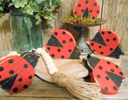 Wooden Ladybug