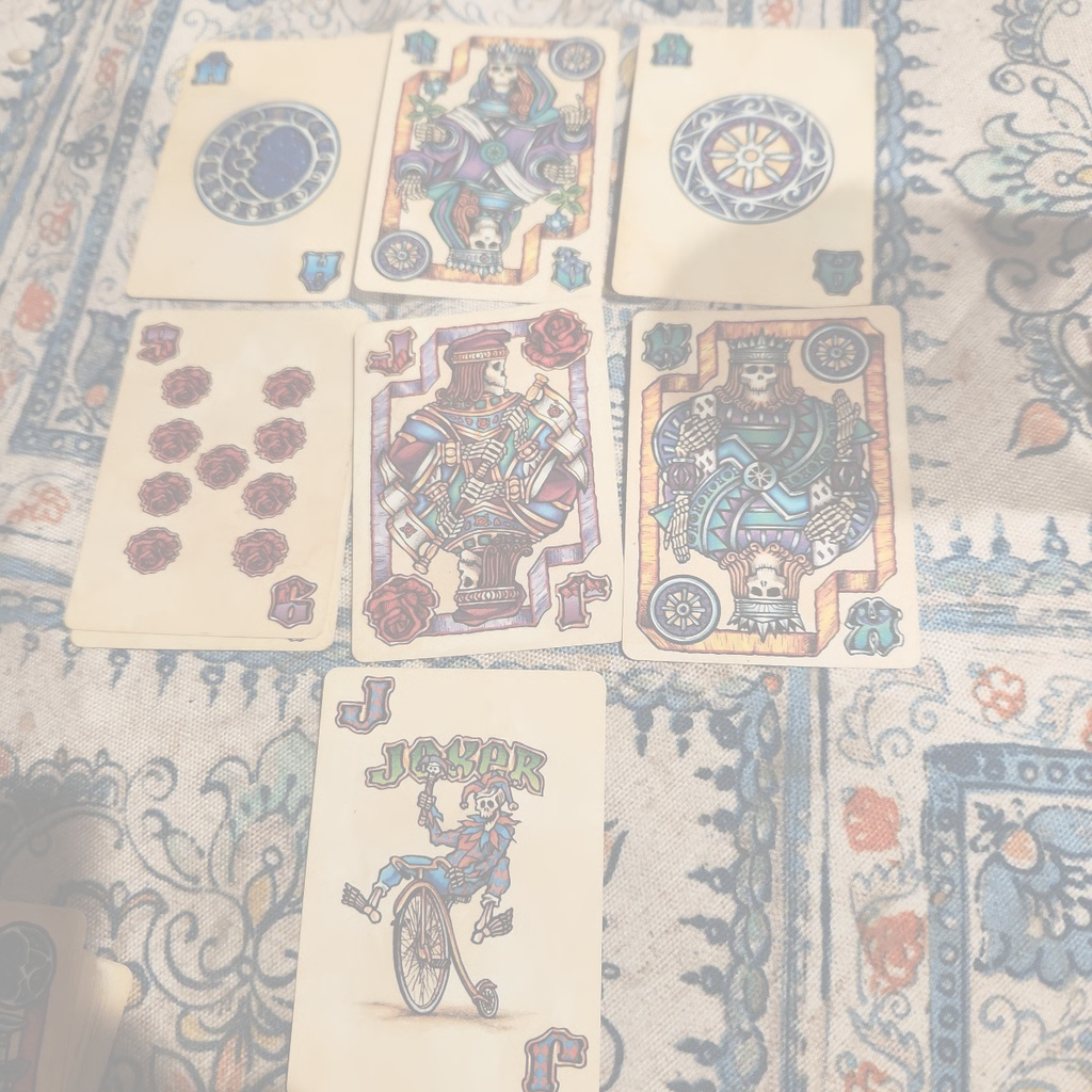 Grateful Dead Liquid Blue Playing Cards, 1992