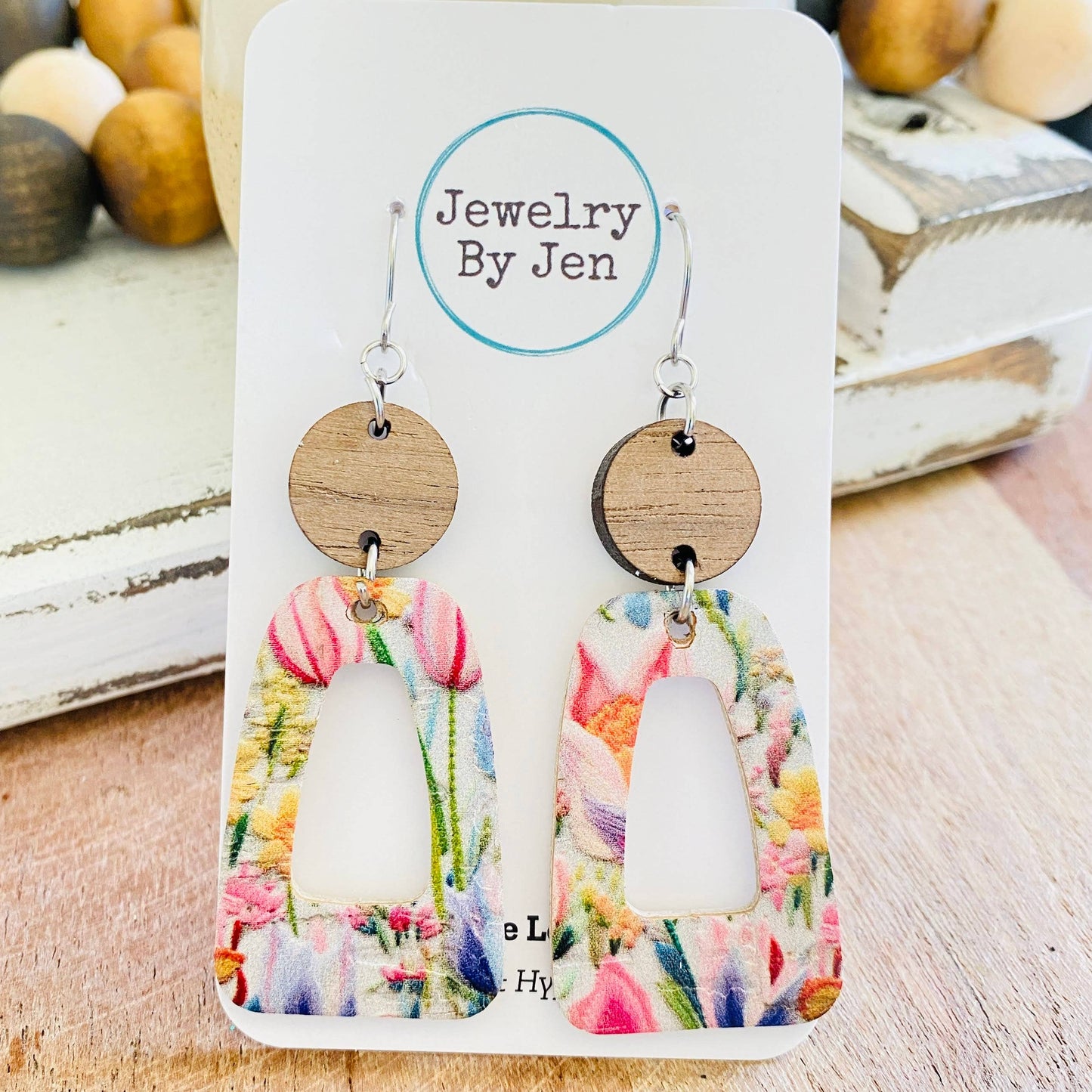 Trixie Earrings: Tulips