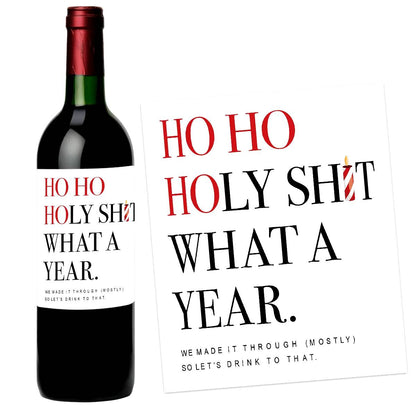 Wine Labels "Ho Ho Ho"