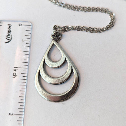 Silver Teardrop Necklace
