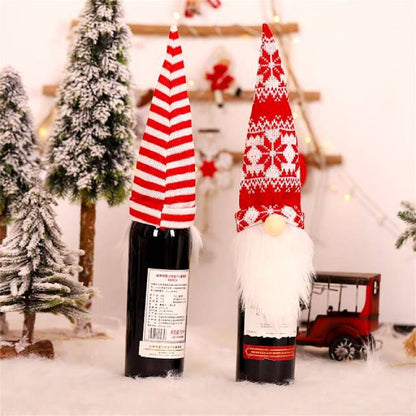 Wine Bottle Holiday Gnomes