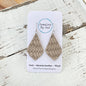 Elegant Teardrop (Small): Stone Braided