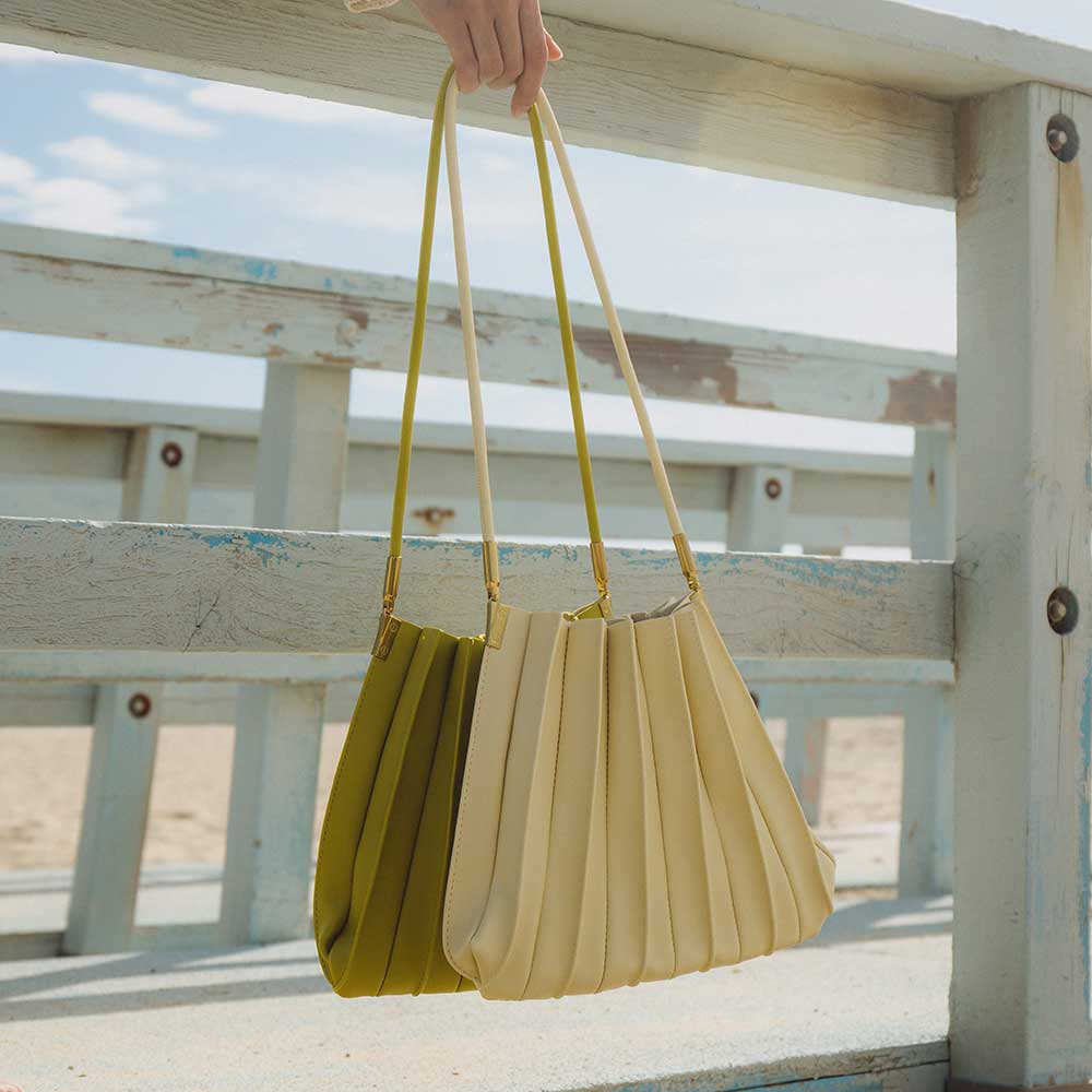 Carrie Yellow Recycled Vegan Shoulder Bag