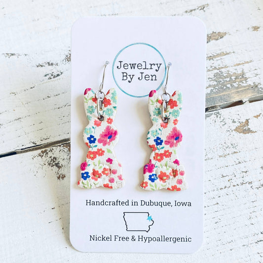 Bunny Earrings: Daydream Floral