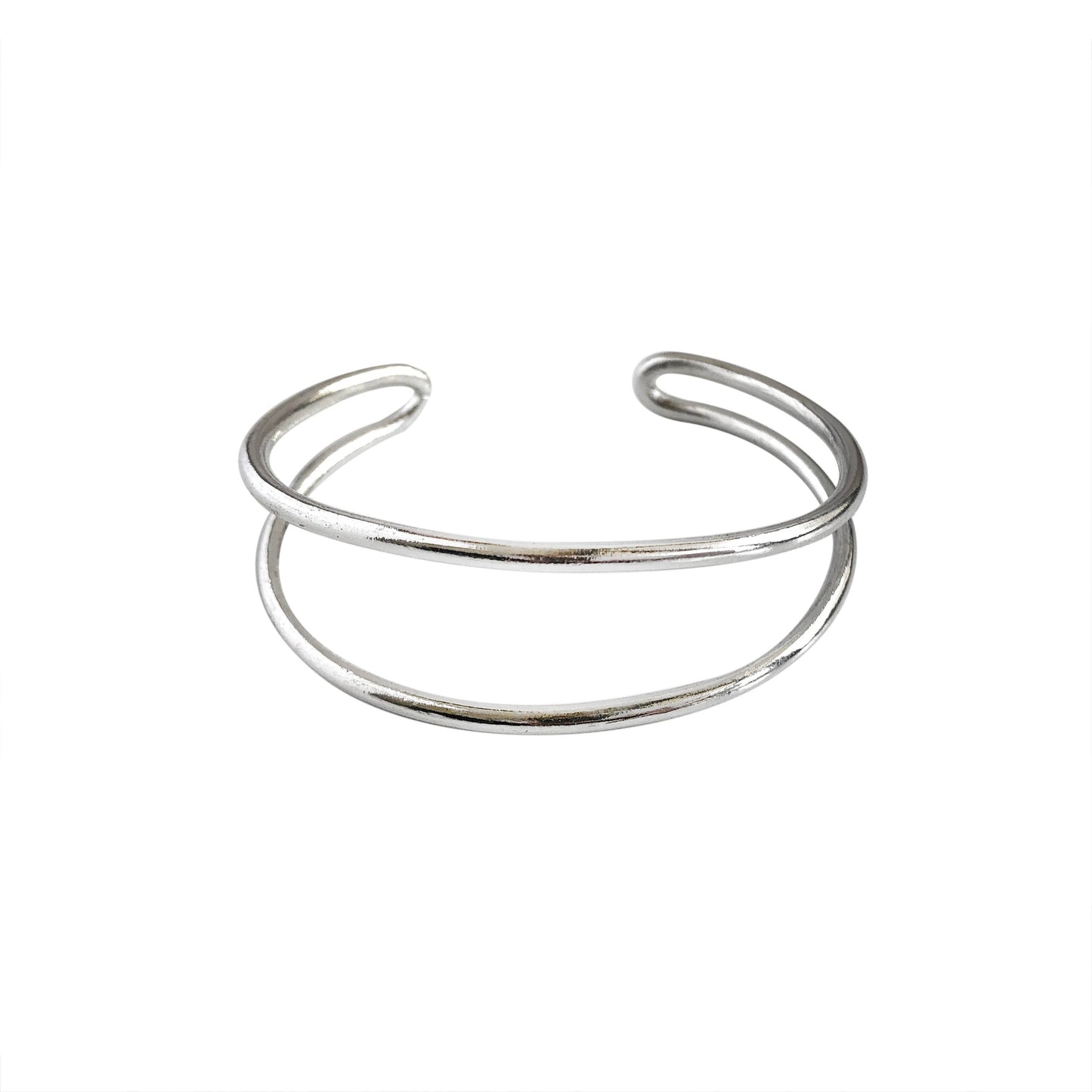 Double Arch Cuff - Silver