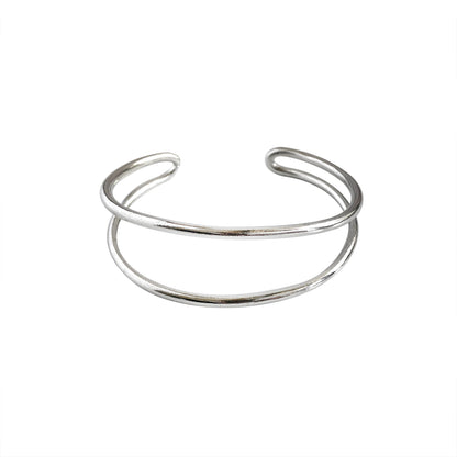 Double Arch Cuff - Silver