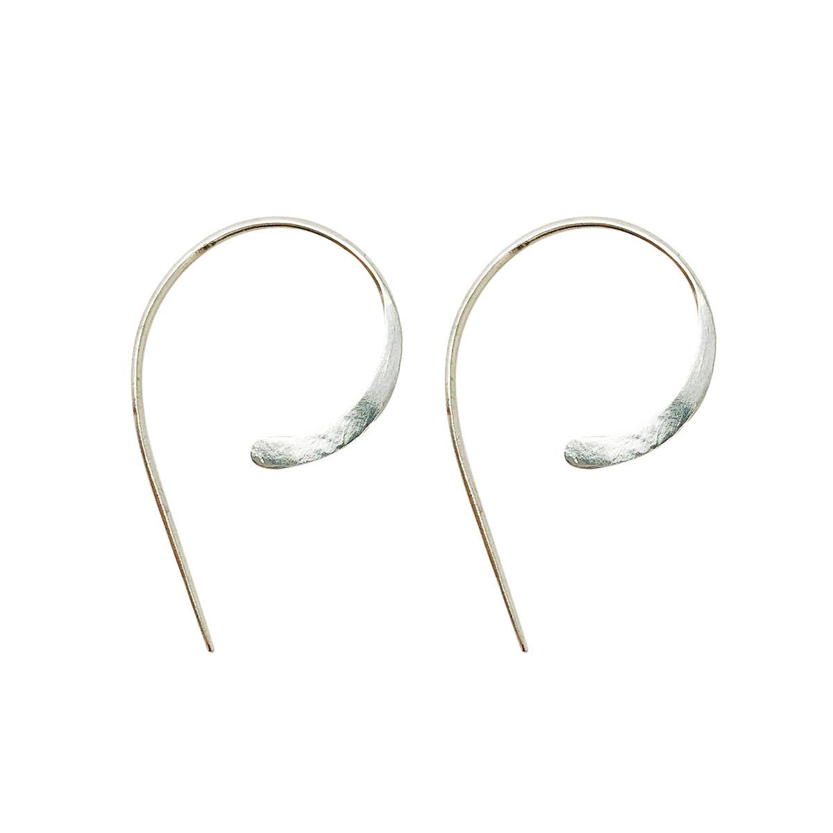 Oblique Earrings - Silver