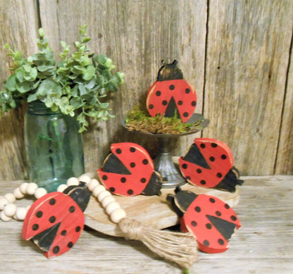 Wooden Ladybug