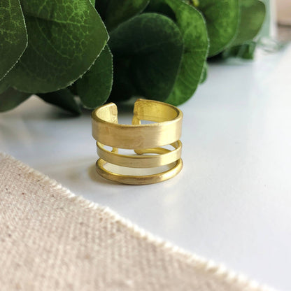 Evolving Layers Ring - Gold