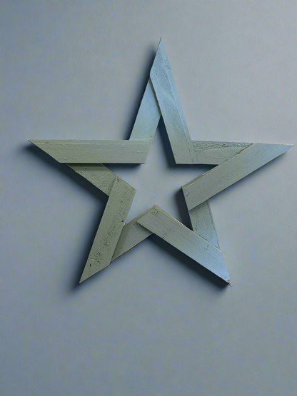 Wooden Star in Blue