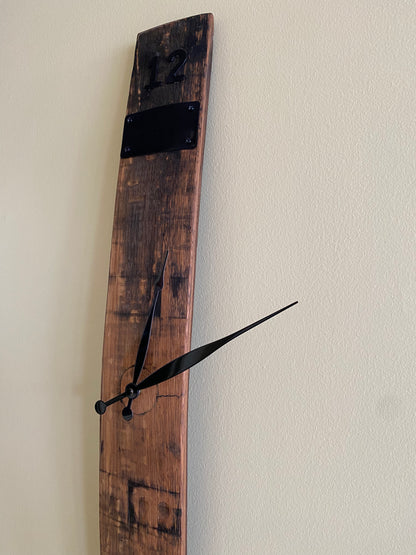 Bourbon Barrel  Stave Clock