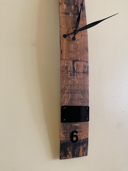 Bourbon Barrel  Stave Clock