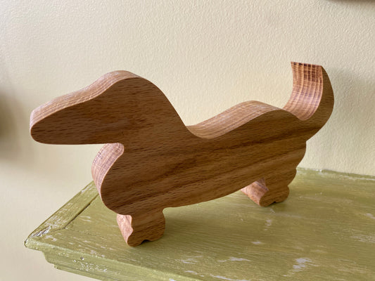 Wooden Dachshund